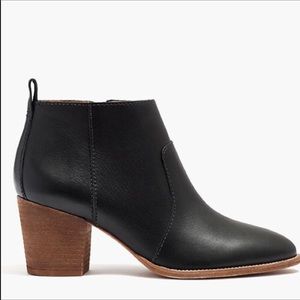 Madewell Brenner Booties Black Sz 7